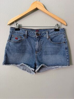 NFL Green Bay Packers Denim Cutoff Shorts Women’s Size 12 Frayed Hem